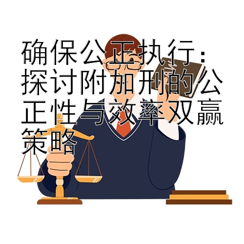 确保公正执行：探讨附加刑的公正性与效率双赢策略