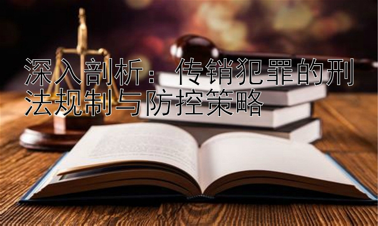 深入剖析：传销犯罪的刑法规制与防控策略