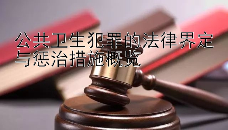 公共卫生犯罪的法律界定与惩治措施概览