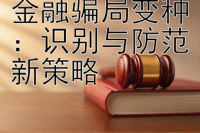 金融骗局变种：识别与防范新策略