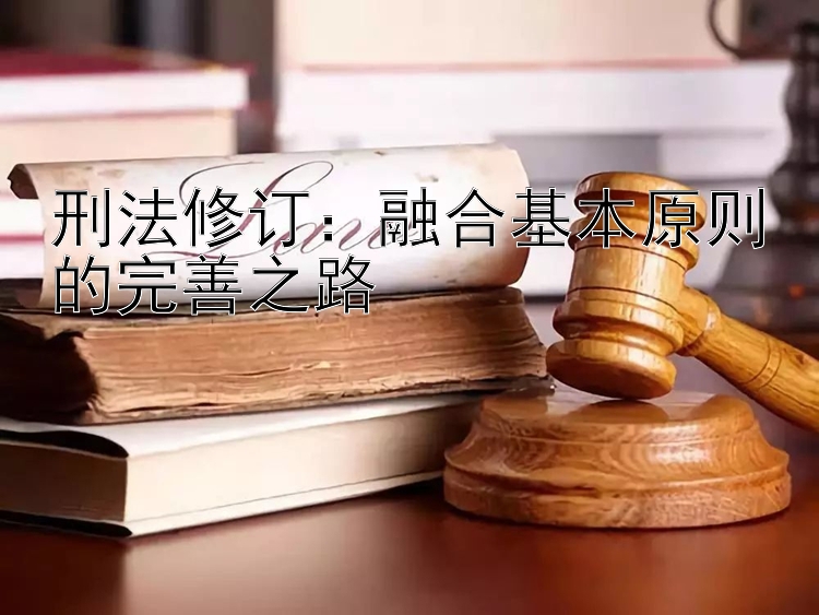 刑法修订：融合基本原则的完善之路