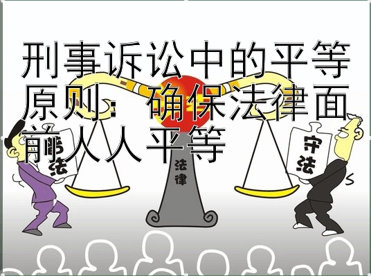 刑事诉讼中的平等原则：确保法律面前人人平等