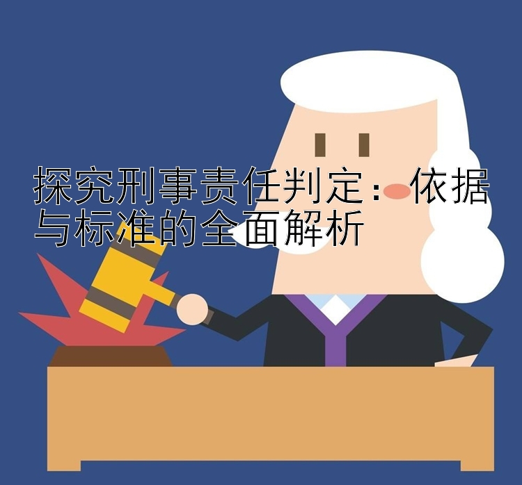 探究刑事责任判定：依据与标准的全面解析