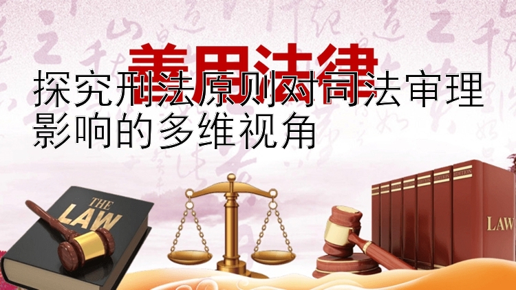 探究刑法原则对司法审理影响的多维视角