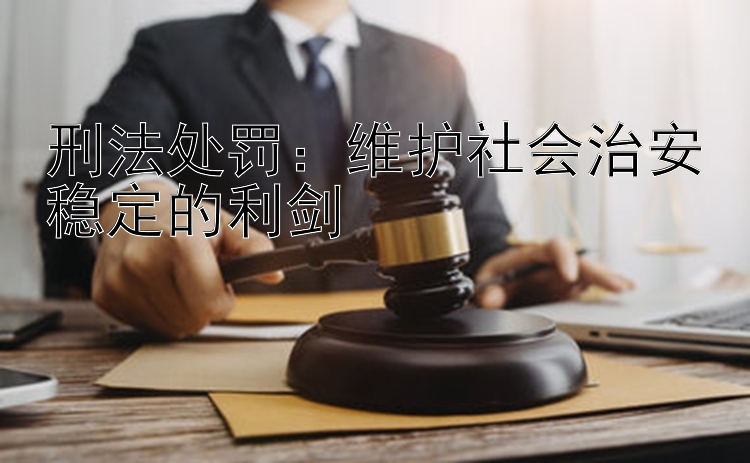 刑法处罚：维护社会治安稳定的利剑