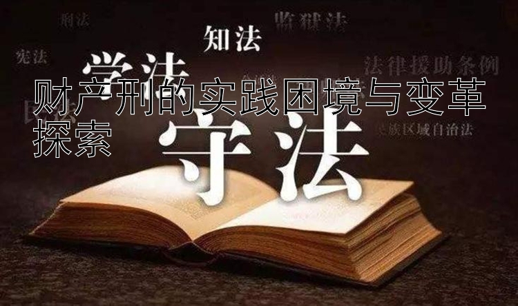 财产刑的实践困境与变革探索