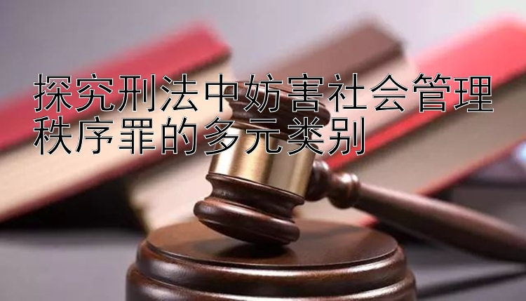 探究刑法中妨害社会管理秩序罪的多元类别