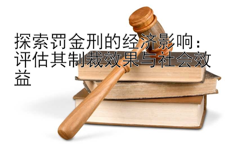 探索罚金刑的经济影响：评估其制裁效果与社会效益