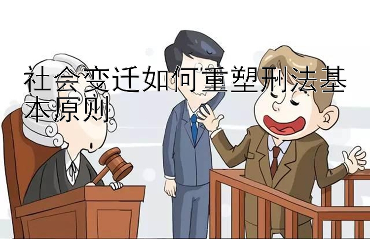 社会变迁如何重塑刑法基本原则