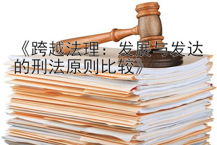 《跨越法理：发展与发达的刑法原则比较》