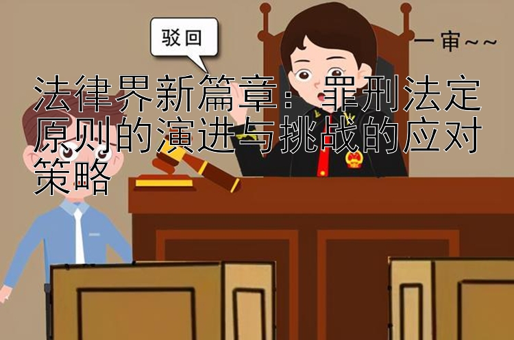 法律界新篇章：罪刑法定原则的演进与挑战的应对策略