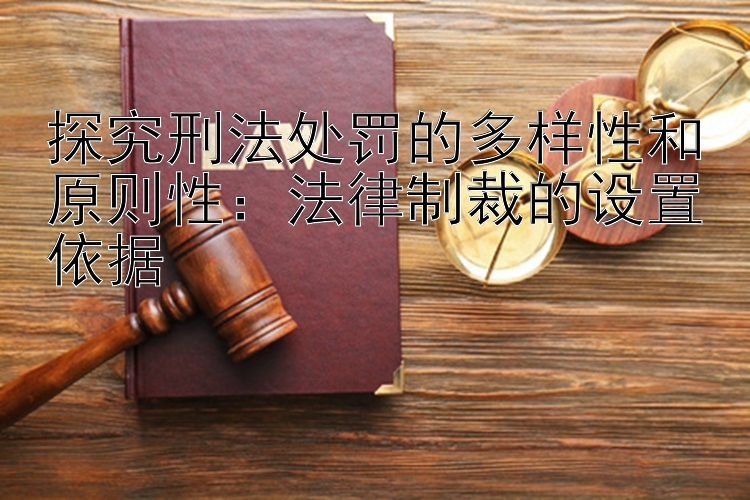 探究刑法处罚的多样性和原则性：法律制裁的设置依据