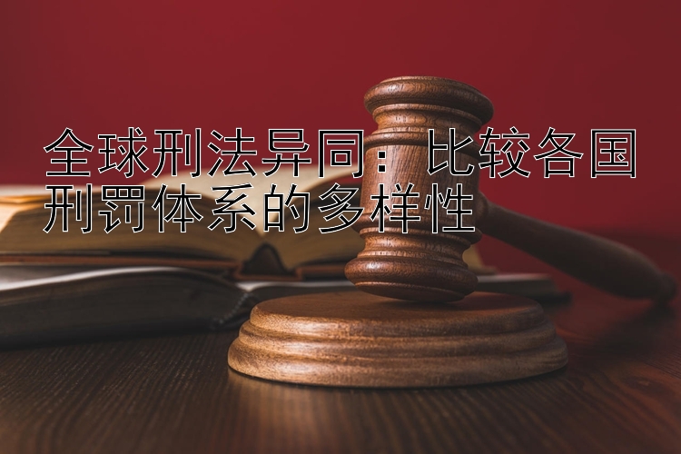 全球刑法异同：比较各国刑罚体系的多样性