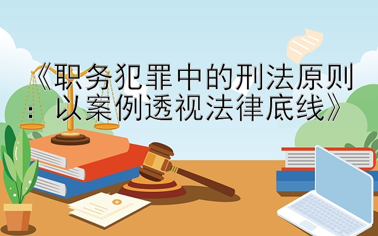 《职务犯罪中的刑法原则：以案例透视法律底线》