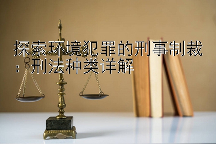 探索环境犯罪的刑事制裁：刑法种类详解