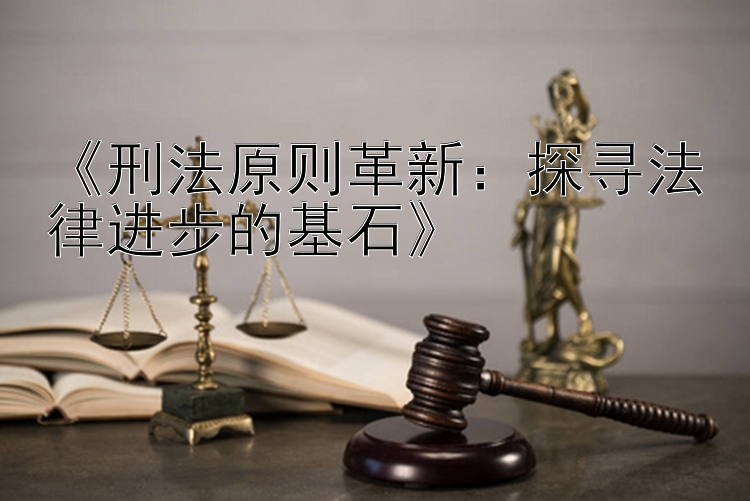 《刑法原则革新：探寻法律进步的基石》