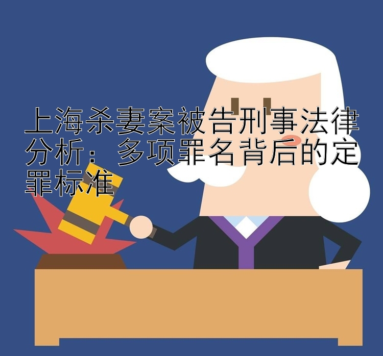 上海杀妻案被告刑事法律分析：多项罪名背后的定罪标准