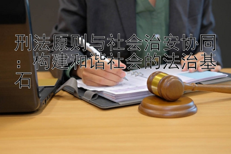 刑法原则与社会治安协同：构建和谐社会的法治基石