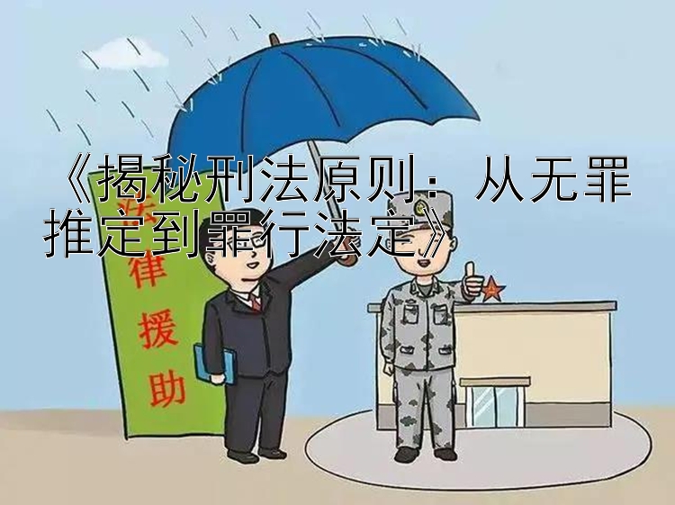 《揭秘刑法原则：从无罪推定到罪行法定》