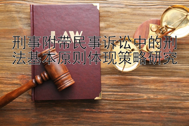 刑事附带民事诉讼中的刑法基本原则体现策略研究