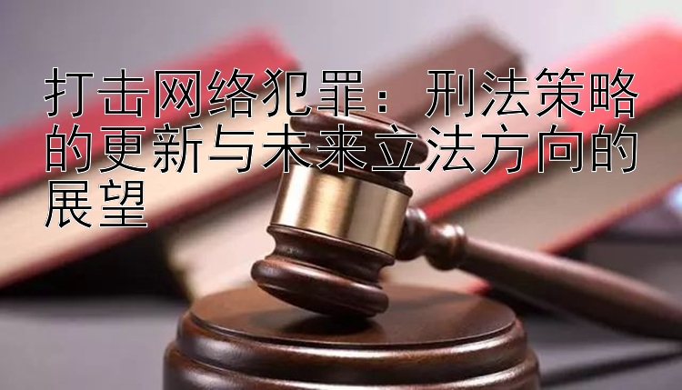 打击网络犯罪：刑法策略的更新与未来立法方向的展望