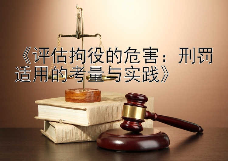 《评估拘役的危害：刑罚适用的考量与实践》