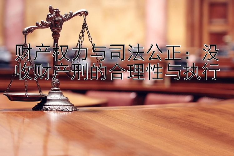 财产权力与司法公正：没收财产刑的合理性与执行