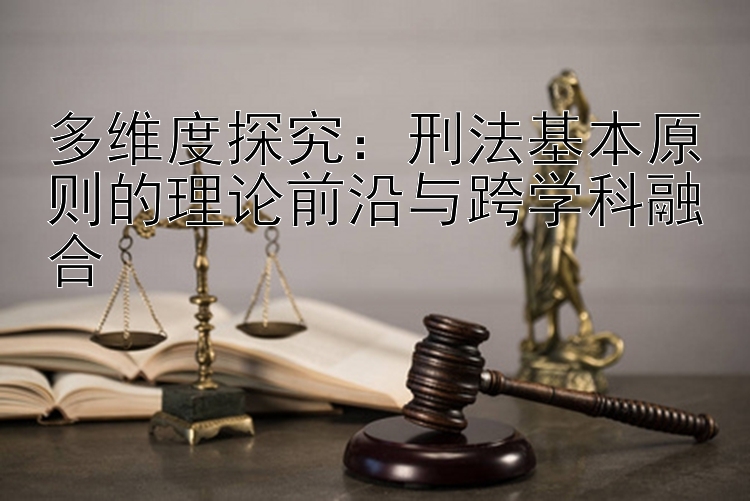 多维度探究：刑法基本原则的理论前沿与跨学科融合