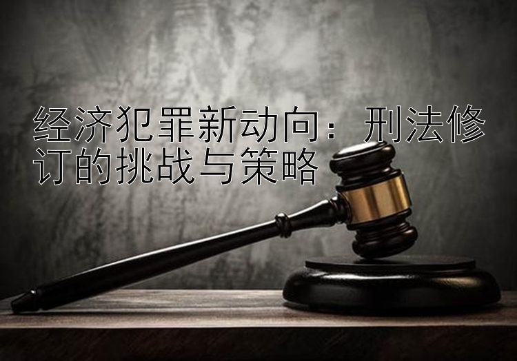 经济犯罪新动向：刑法修订的挑战与策略