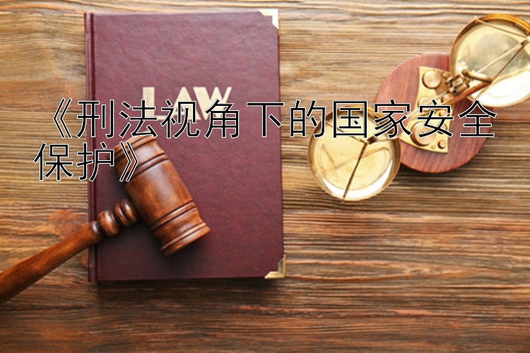 《刑法视角下的国家安全保护》