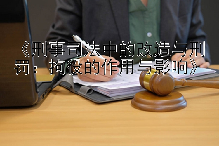 《刑事司法中的改造与刑罚：拘役的作用与影响》