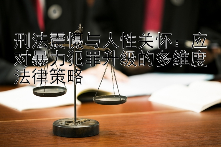 刑法震慑与人性关怀：应对暴力犯罪升级的多维度法律策略