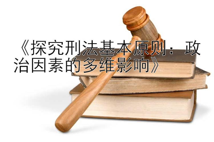 《探究刑法基本原则：政治因素的多维影响》