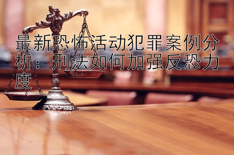 最新恐怖活动犯罪案例分析：刑法如何加强反恐力度