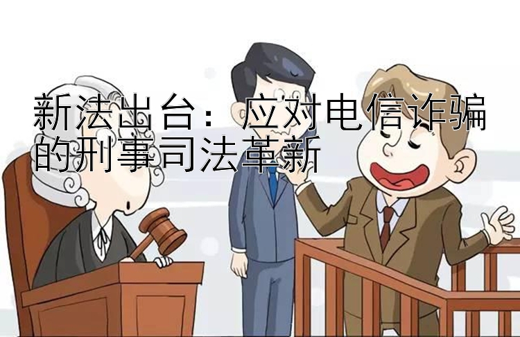 新法出台：应对电信诈骗的刑事司法革新