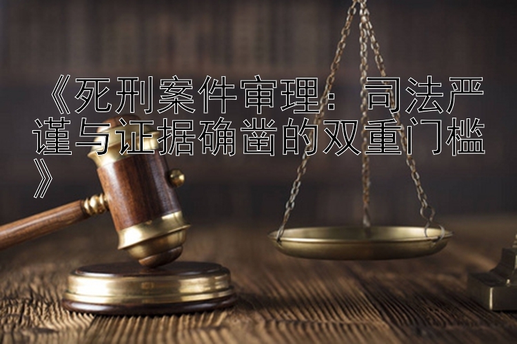 《死刑案件审理：司法严谨与证据确凿的双重门槛》