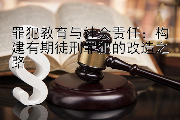 罪犯教育与社会责任：构建有期徒刑罪犯的改造之路