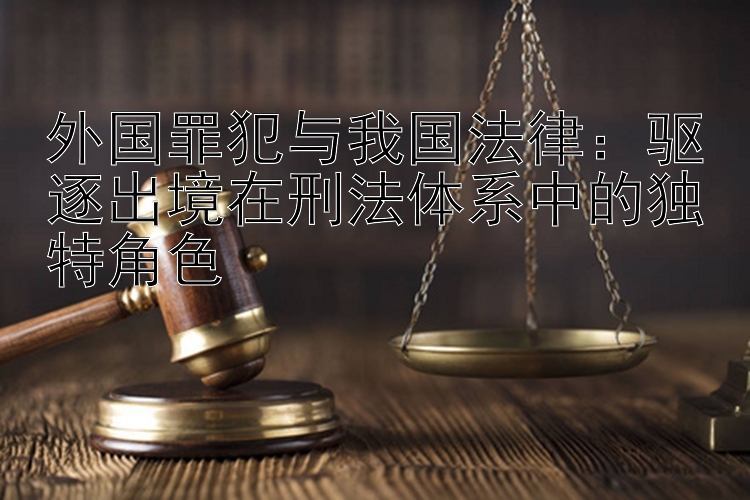 外国罪犯与我国法律：驱逐出境在刑法体系中的独特角色