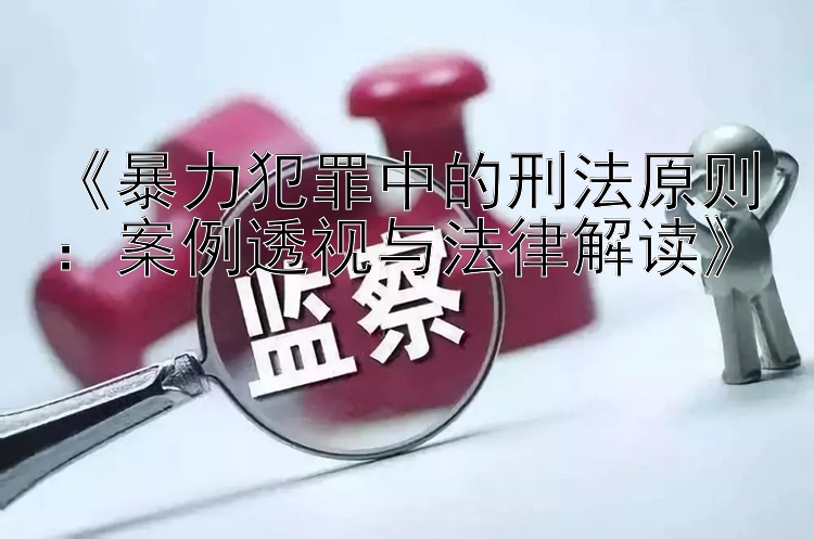 《暴力犯罪中的刑法原则：案例透视与法律解读》