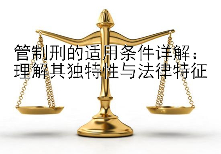 管制刑的适用条件详解：理解其独特性与法律特征