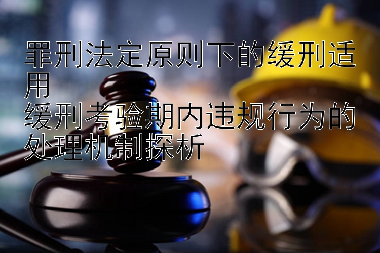 罪刑法定原则下的缓刑适用  
缓刑考验期内违规行为的处理机制探析