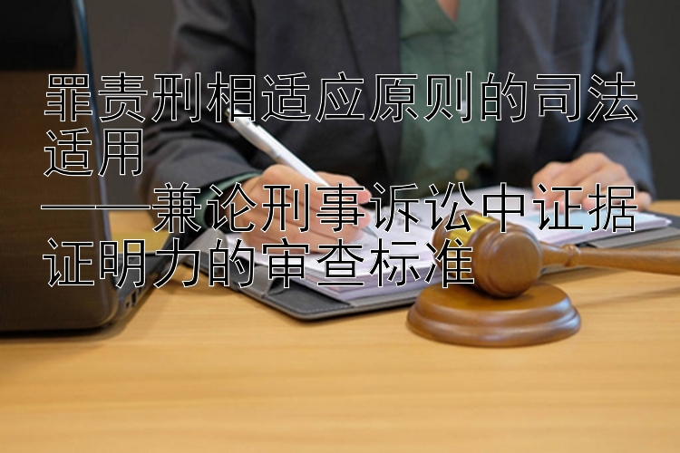 罪责刑相适应原则的司法适用  
——兼论刑事诉讼中证据证明力的审查标准