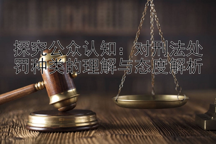 探究公众认知：对刑法处罚种类的理解与态度解析