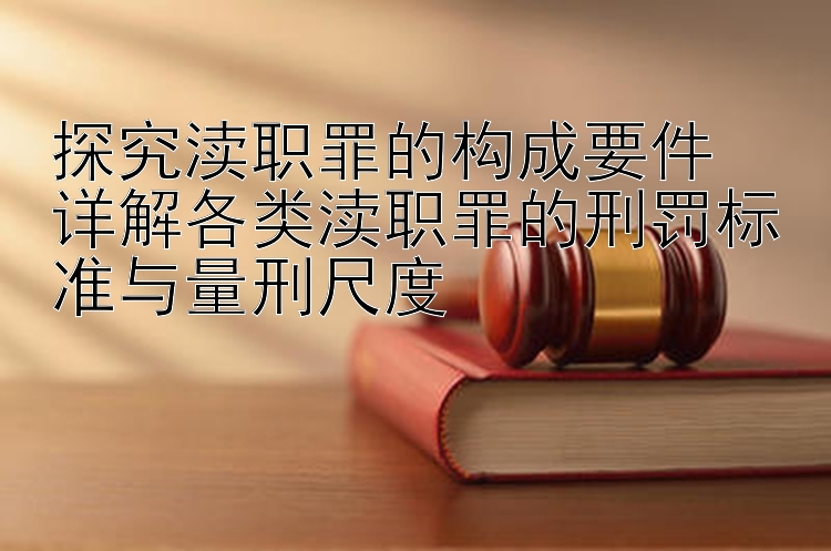 探究渎职罪的构成要件  
详解各类渎职罪的刑罚标准与量刑尺度