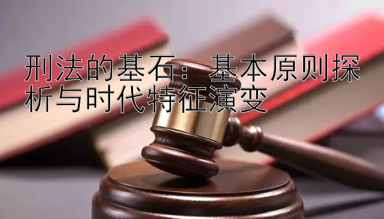 刑法的基石：基本原则探析与时代特征演变