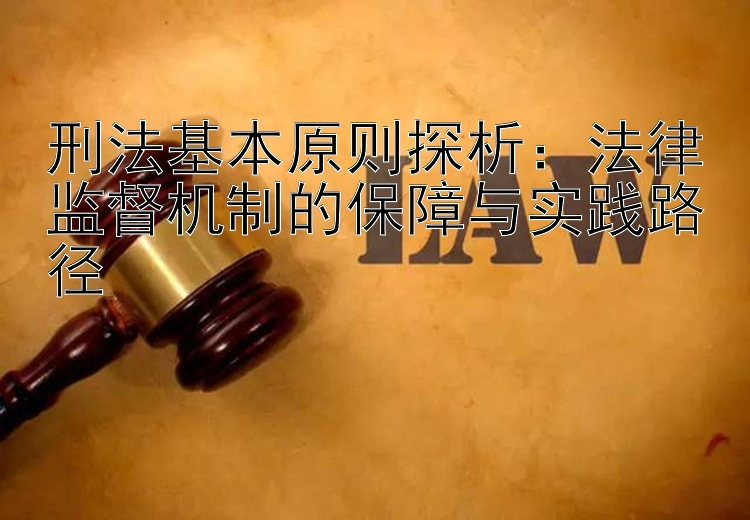 刑法基本原则探析：法律监督机制的保障与实践路径