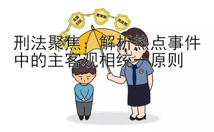 刑法聚焦：解析热点事件中的主客观相统一原则