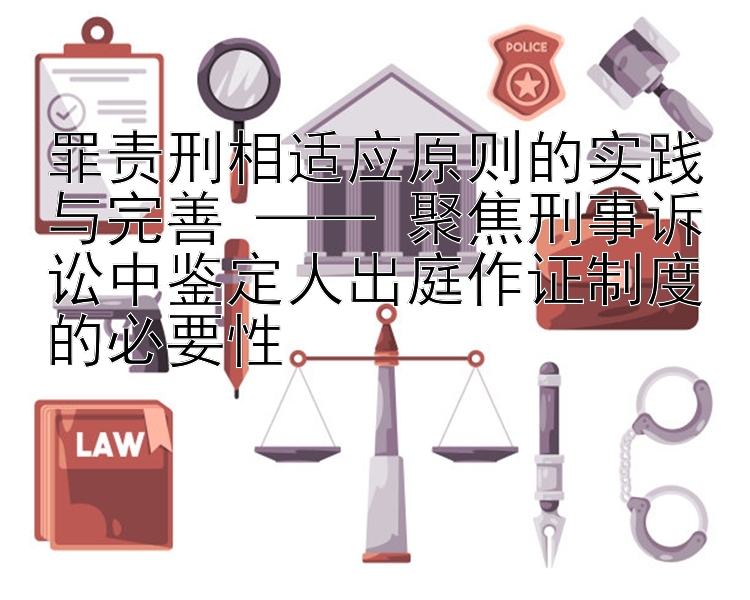 极速3d彩票计划软件 罪责刑相适应原则的实践与完善 —— 聚焦刑事诉讼中鉴定人出庭作证制度的必要性