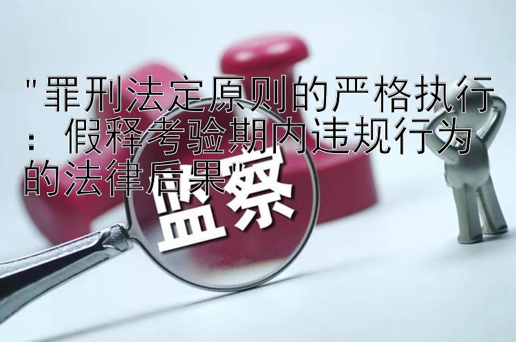 罪刑法定原则的严格执行：假释考验期内违规行为的法律后果