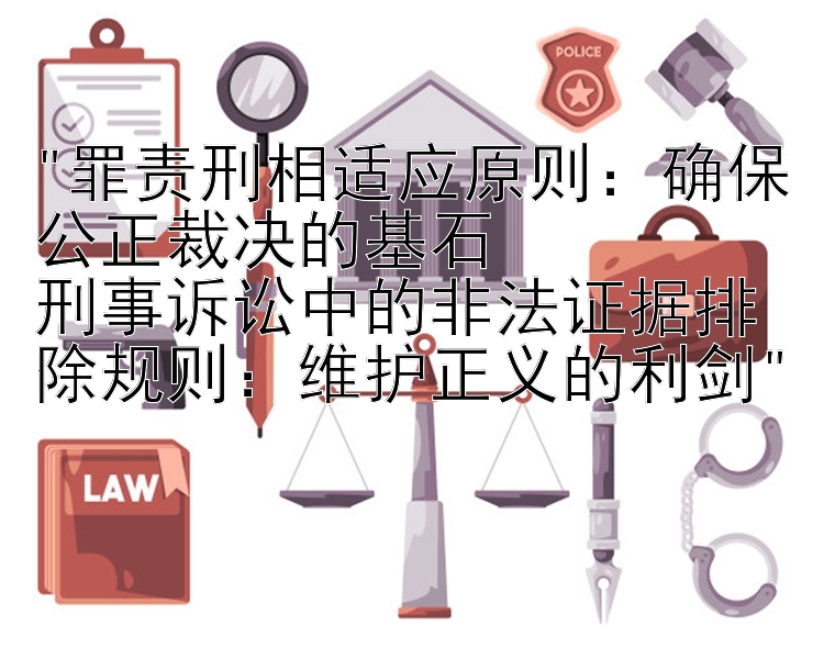 罪责刑相适应原则：确保公正裁决的基石
刑事诉讼中的非法证据排除规则：维护正义的利剑